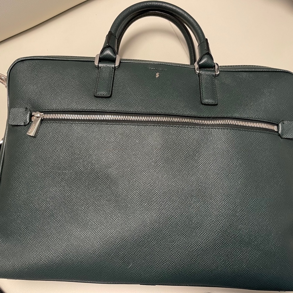 Serapian Milano Briefcase in EVOLUZIONE LEATHER unisex